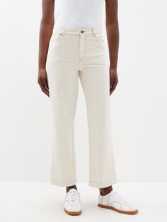 Укороченные джинсы прямого кроя A.P.C., белый