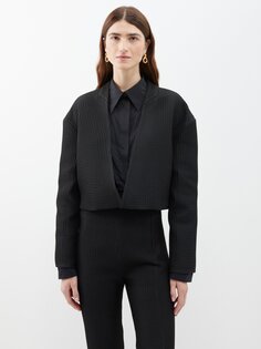 Укороченная фактурная куртка-рубашка-трансформер со вставками A.W.A.K.E. Mode, черный