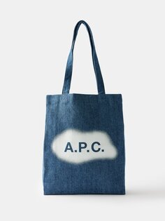 Джинсовая большая сумка lou A.P.C., синий