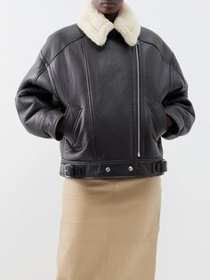 Куртка-авиатор из овчины lakota Acne Studios, коричневый