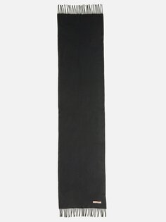 Шерстяной шарф canada с бахромой Acne Studios, черный