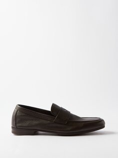 Пенни-лоферы thorne из зернистой кожи John Lobb, коричневый