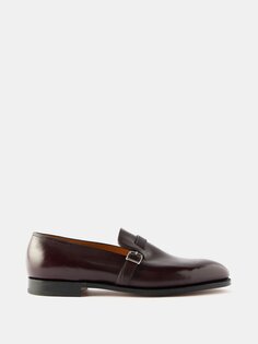 Кожаные туфли delano ii с пряжками John Lobb, красный