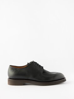 Туфли дерби из зерненой кожи John Lobb, черный