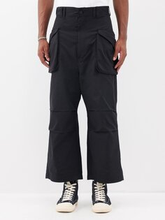 Холщовые брюки с карманами-карго Junya Watanabe, черный