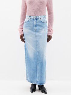 Джинсовая юбка макси philo Acne Studios, синий