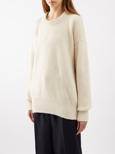 Кашемировый свитер corso Khaite, белый