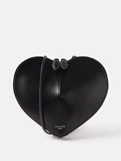 Кожаная сумка через плечо le cœur ALAÏA, черный
