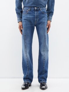 Прямые джинсы с отстрочкой спереди Alexander McQueen, синий