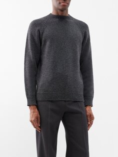 Кашемировый свитер с рукавами реглан Lardini, серый