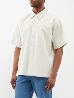 Рубашка из хлопкового поплина с многослойной планкой Le17Septembre, белый