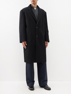 Пальто из смесовой шерсти Lemaire, серый
