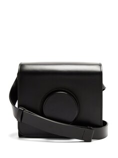 Кожаная сумка через плечо camera Lemaire, черный