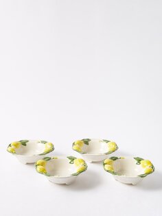 Набор из четырех керамических чаш «лимон». Les Ottomans, белый
