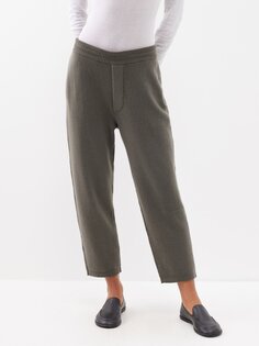 Кашемировые брюки sunday с резинкой LISA YANG, бежевый