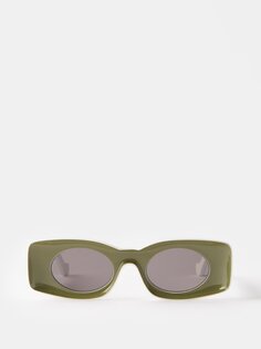 Солнцезащитные очки ibiza original квадратной формы из ацетата из коллекции paula&apos;s LOEWE, зеленый