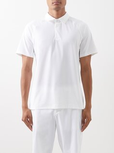 Эластичная рубашка-поло для гольфа Lululemon, белый