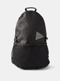 Рюкзак ecopak объемом 20 л из переработанного материала рипстоп And Wander, черный