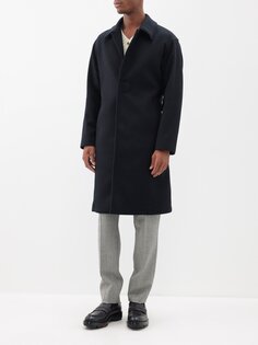 Пальто milan с поясом из смесовой шерсти Mackintosh, черный