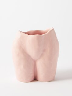 Попотин глиняная ваза Anissa Kermiche, розовый
