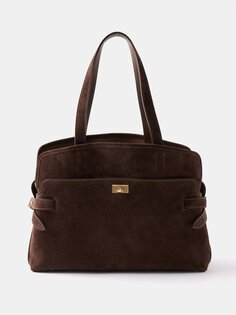 Замшевая сумка через плечо wilson Anya Hindmarch, коричневый