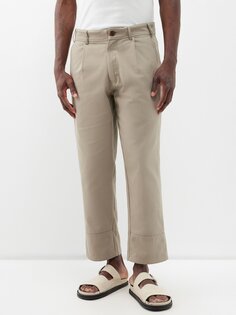 Укороченные брюки tony из органического хлопка Marané, бежевый