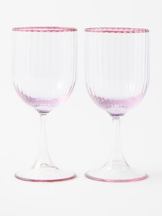Набор из двух бокалов для белого вина. Aquazzura Casa, розовый