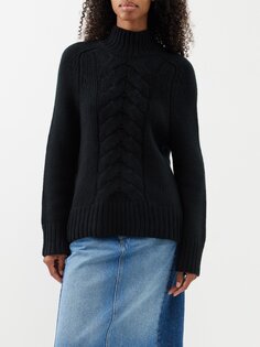 Кашемировый свитер косой вязки dundee Arch4, черный