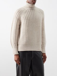 Кашемировый свитер mr ellis с высоким воротником Arch4, бежевый