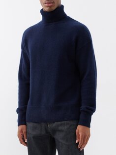 Кашемировый свитер mr worlds end с высоким воротником Arch4, синий