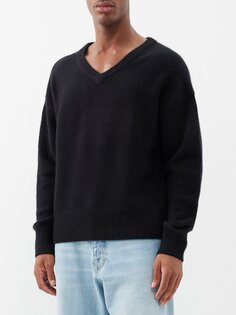 Кашемировый свитер mr battersea с v-образным вырезом Arch4, черный