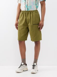 Хлопковые шорты с вышивкой no issueo Aries, зеленый