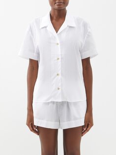 Пижамная рубашка из хлопка прага Asceno, белый