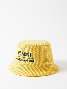 Плетеная панама x no vacancy inn Marni, желтый