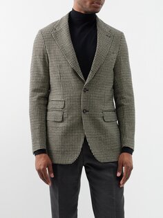 Однобортный пиджак catch2 из смесовой шерсти Massimo Alba, серый