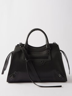 Городская сумка neo classic из углеродного волокна Balenciaga, черный