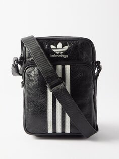 Кожаная сумка adidas x Balenciaga, черный