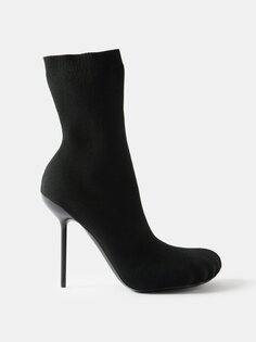 Ботинки эластичной вязки anatomic bootie 110 Balenciaga, черный