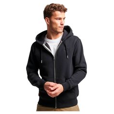 Толстовка Superdry Essential Logo Full Zip, черный