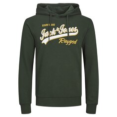 Худи Jack &amp; Jones Logo 2 Col 23/24, зеленый