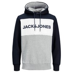 Худи Jack &amp; Jones Logo Blocking, серый