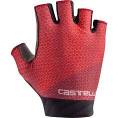Короткие перчатки Castelli Roubaix Gel 2 Short Gloves, красный