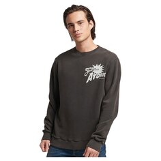 Толстовка Superdry Vintage Crossing Lines Bk, серый