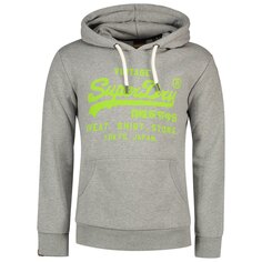 Худи Superdry Neon Vintage Logo, серый