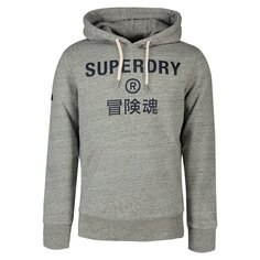 Худи Superdry Vintage Corp Logo Marl, серый