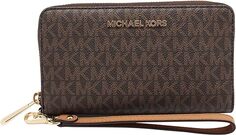 Женский дорожный многофункциональный чехол для телефона Michael Kors Jet Set, коричневый желудь