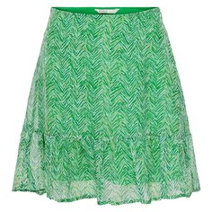 Короткая юбка Only Meline Fr, зеленый