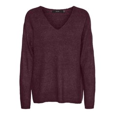 Свитер Vero Moda Crewlefile V Neck, фиолетовый