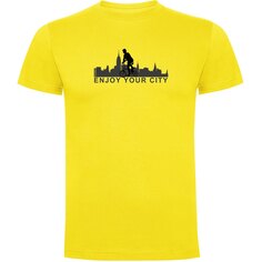 Футболка Kruskis Enjoy Your City, желтый