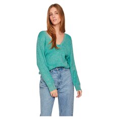 Свитер Vila Ril Multi V Neck, зеленый